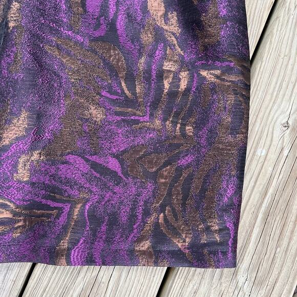 Minuet Purple, Black and Copper Strapless Cocktail Dress Size S. NEW. - Picture 6 of 9